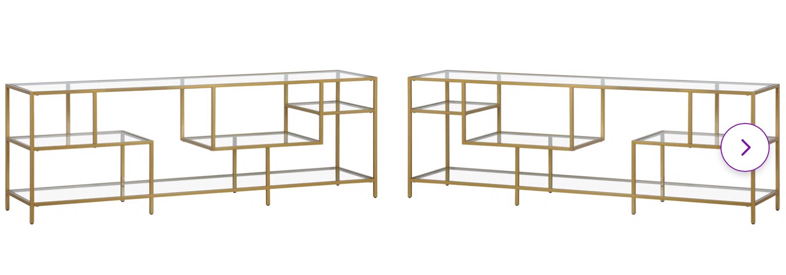 Bjarmi TV Stand for TVs up to 75" ( incomplete missing glasse) 