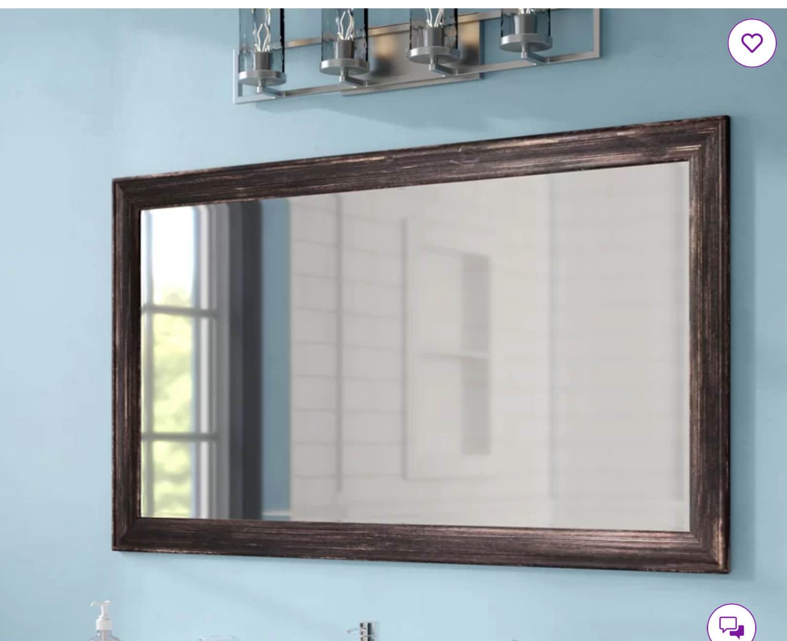 Bloodworth Rustic Distressed Accent Mirror
