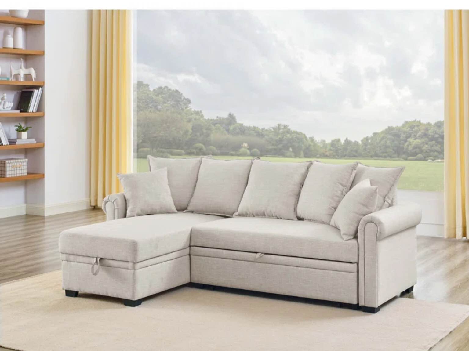 Ameliarae 4 - Piece Upholstered Sectional ( Incomplete box 3/3)
