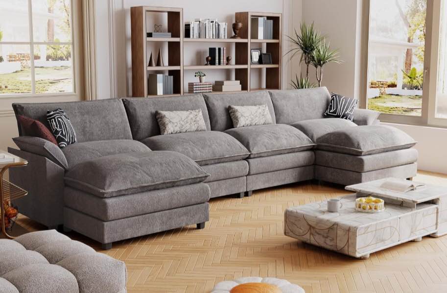 Modular Oversized Sectional Sofa Couch INCOMPLETE 