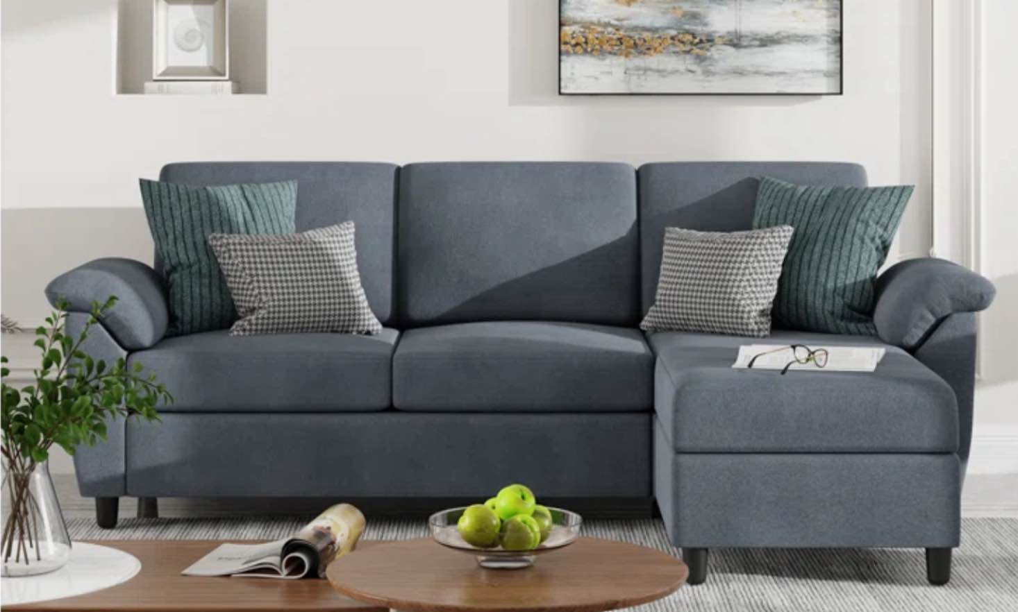 Ashleh Upholstered Sectional (incomplete 1 box only)