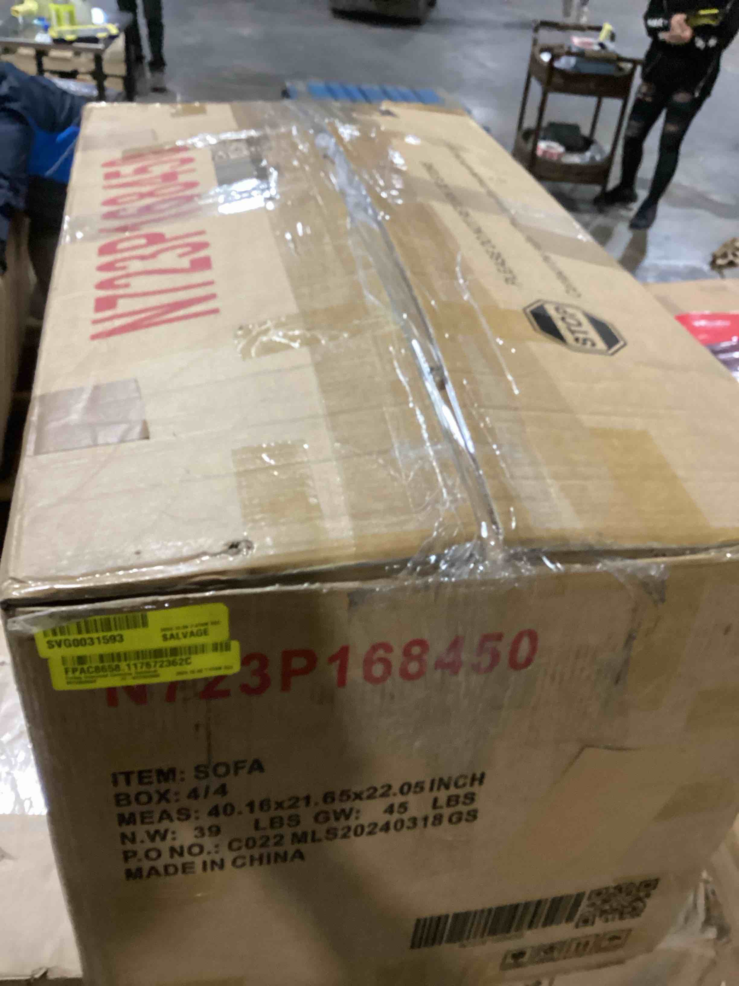 Forkey Oversized Corduroy Sectional Sofa,L Shaped Cloud Couch with USB Charging Port,Cup Holder