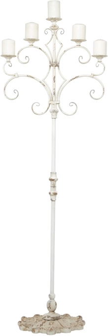 French Country Iron Candelabra