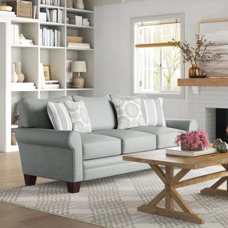 aurora 88” rolled arm sofa 
