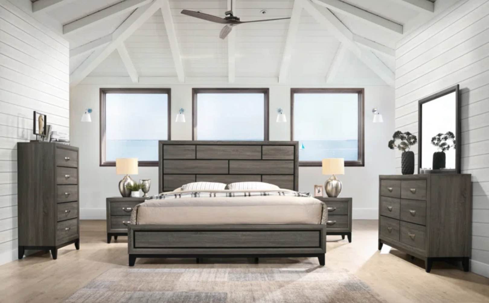 Burrigan Standard 6 Piece Bedroom Set(incomplete dresser only)