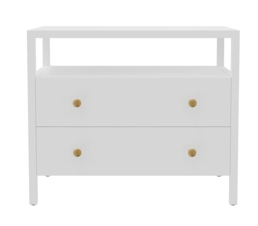 Avery Collection Nightstand - Coconut Milk White