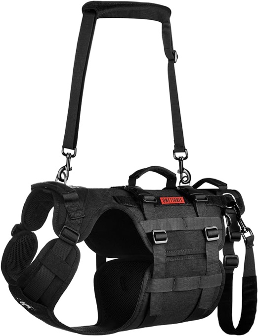 Dog Lift Harness for Large Dogs, OneTigris Dog Sling for Large Dogs Hind Legs, Dog Support Harness Dog Back Legs Lifting Vest with Handles Dog Hip Support Brace Invictus Multifunctional Mobility