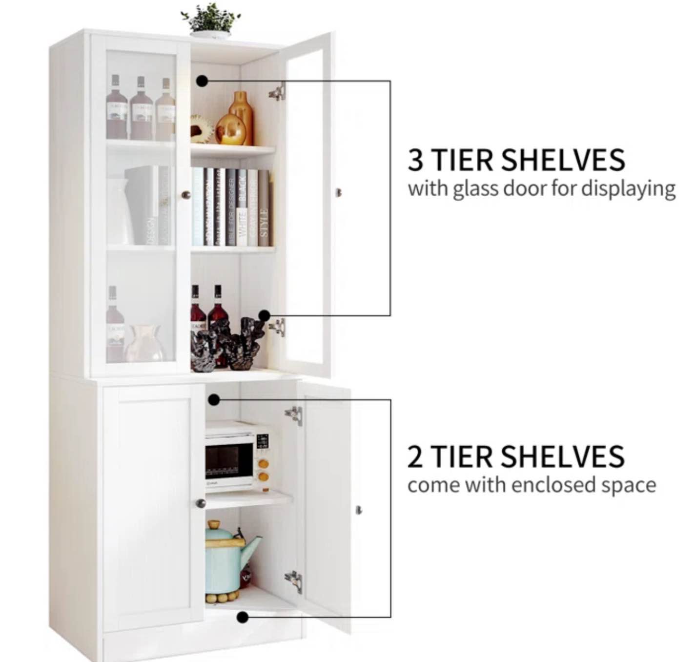 Reshelle Book Cabinet Storage Bookcase (incomplete)