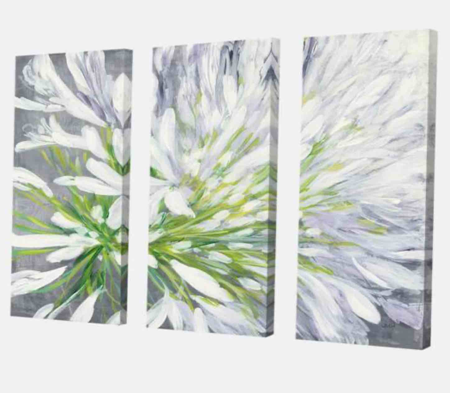 Designart - Flower Cleome Splash II - Traditional Floral Gallery-wrapped Canvas