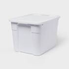 brightroom latching storage tote with lid ,20 gallon , 8PK