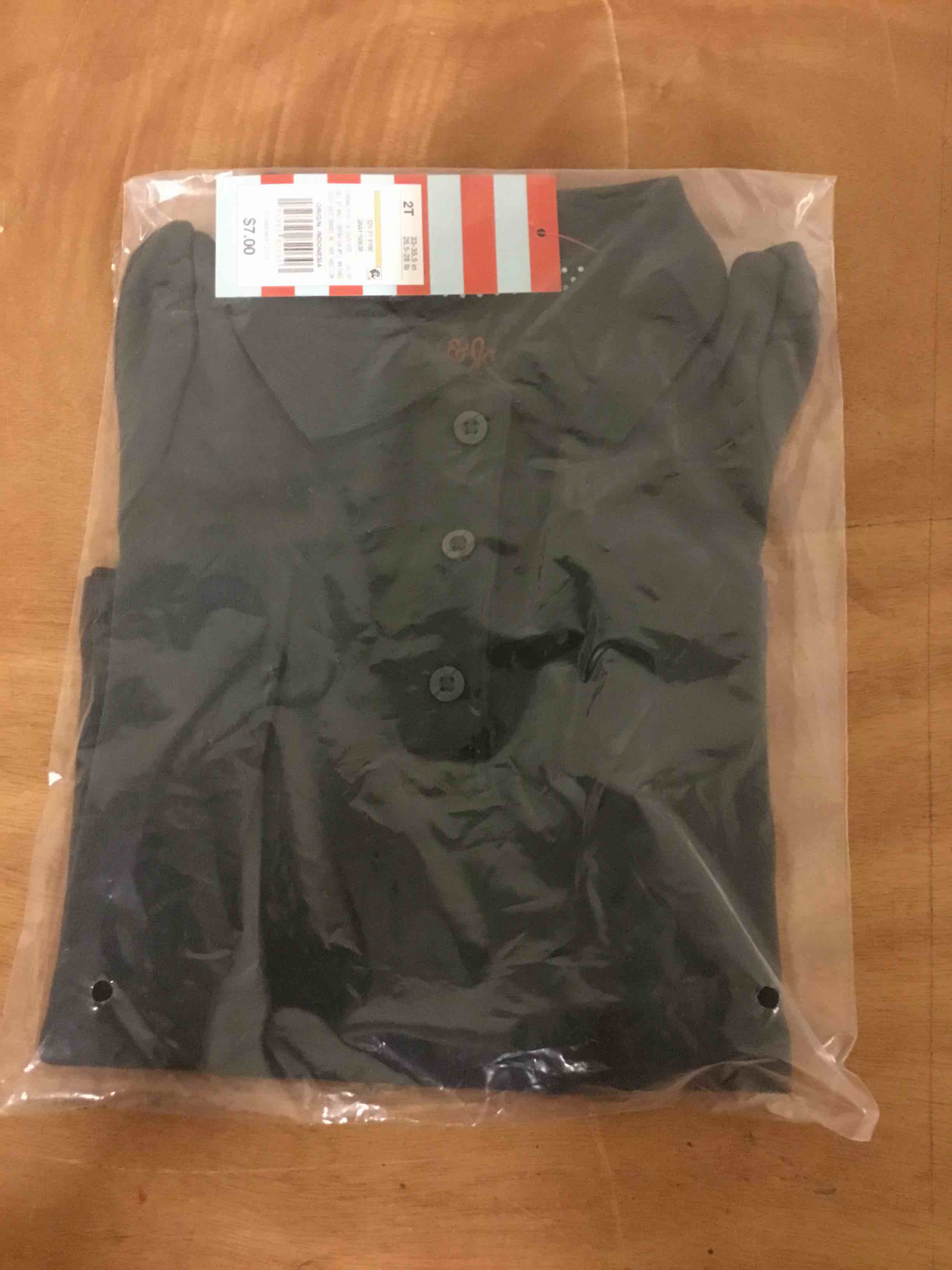 Toddler Girls' Short Sleeve Interlock Uniform Polo Shirt - Cat & Jack Gray 2T