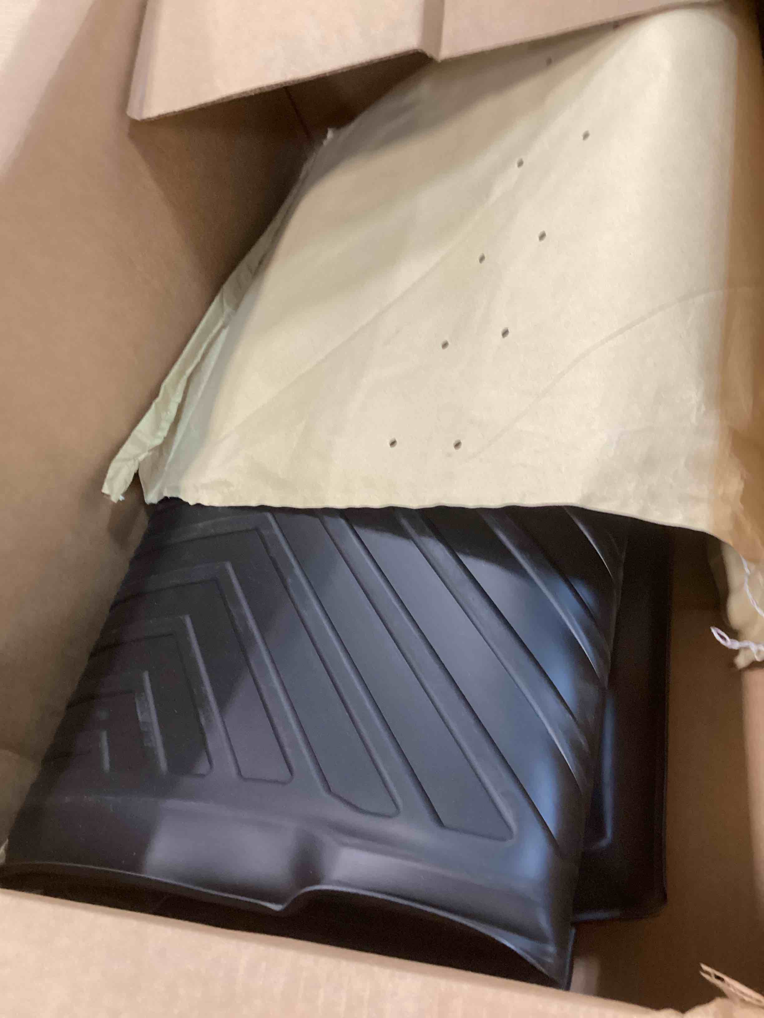 T TGBROS Custom Fit for Car Cargo Mat 2018-2022 Volkswagen Atlas(Not Fit Atlas Cross Sport) Behind 2nd Row All Weather Cargo Liner Rear Trunk Liner Black