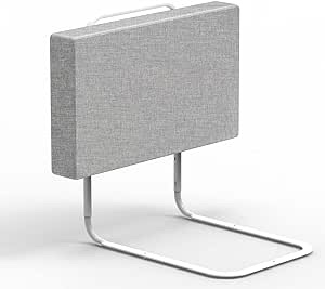 OCBAiLi Bed Rail for Toddlers - Upgrade Reinforced Bed Rail Guard, Toddler Bed Rail, Baby Bed Rail Guard for Adults, Kids, Twin, for Full-Size Mattress, Strong Iron Support, Not Falling (2PCS Gray) Grey 2 Pack