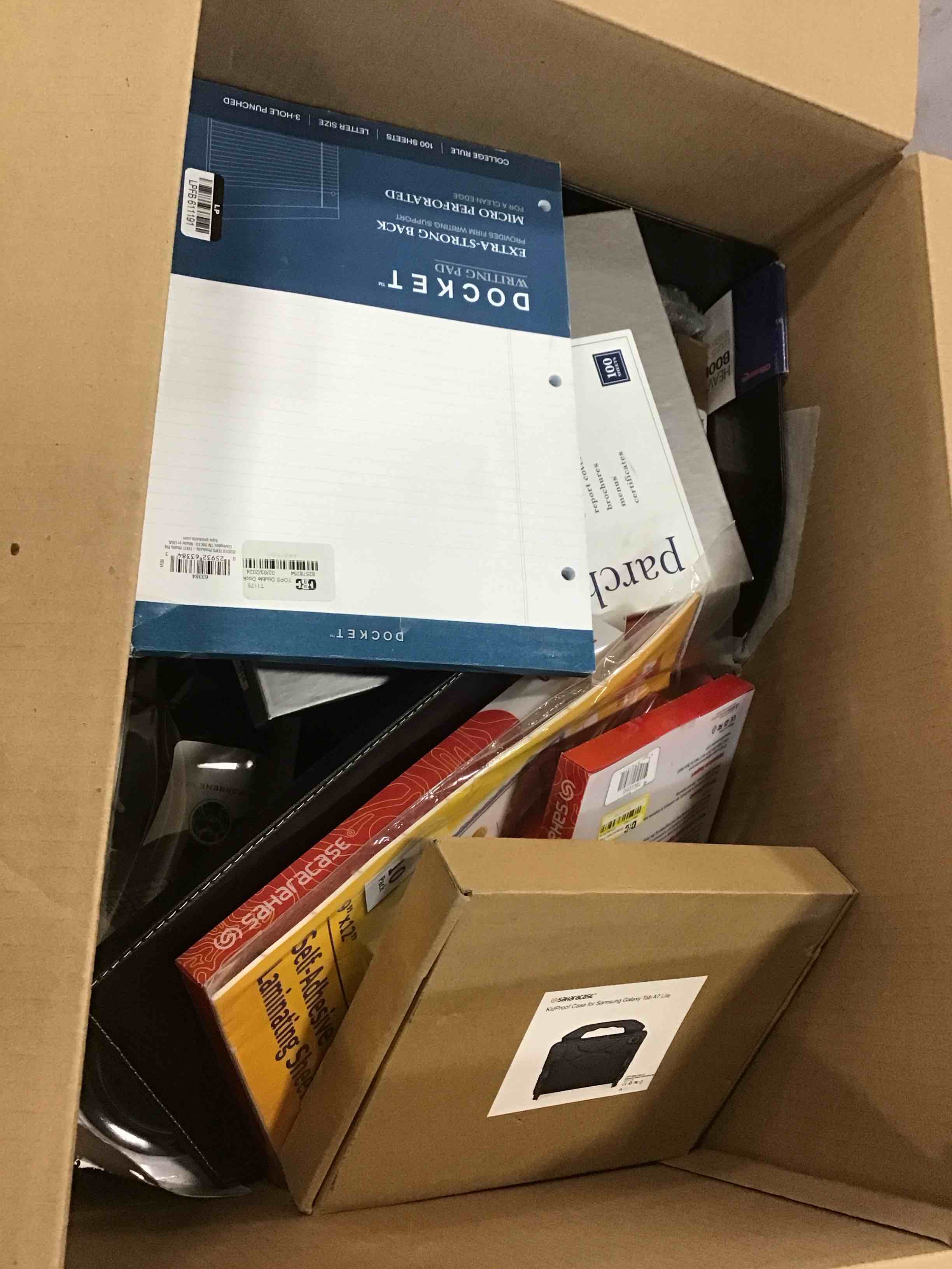 Assorted of variety of products for the maintenance and cleaning of office or home. (expiration date, brands and sizes may vary)