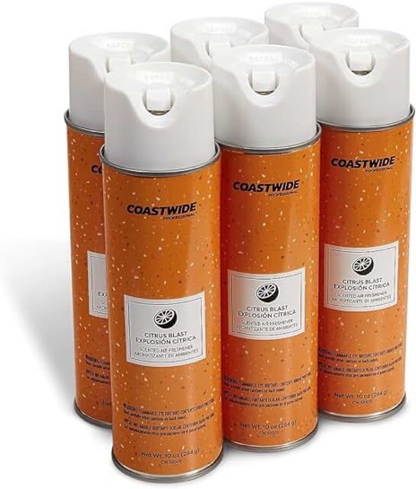 Staples 2612127 Citrus Blast Dry Air Freshener, 10 Oz., 6/Ct