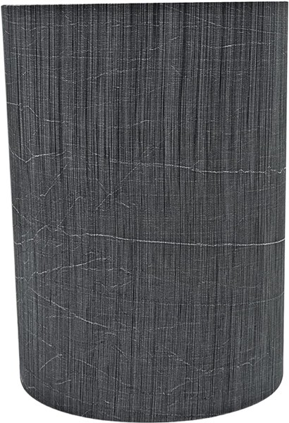 Aspen Creative 31259 Transitional Drum (Cylinder) Shaped Spider Construction Lamp Shade in Grey & Black, 8" wide (8" x 8" x 11")