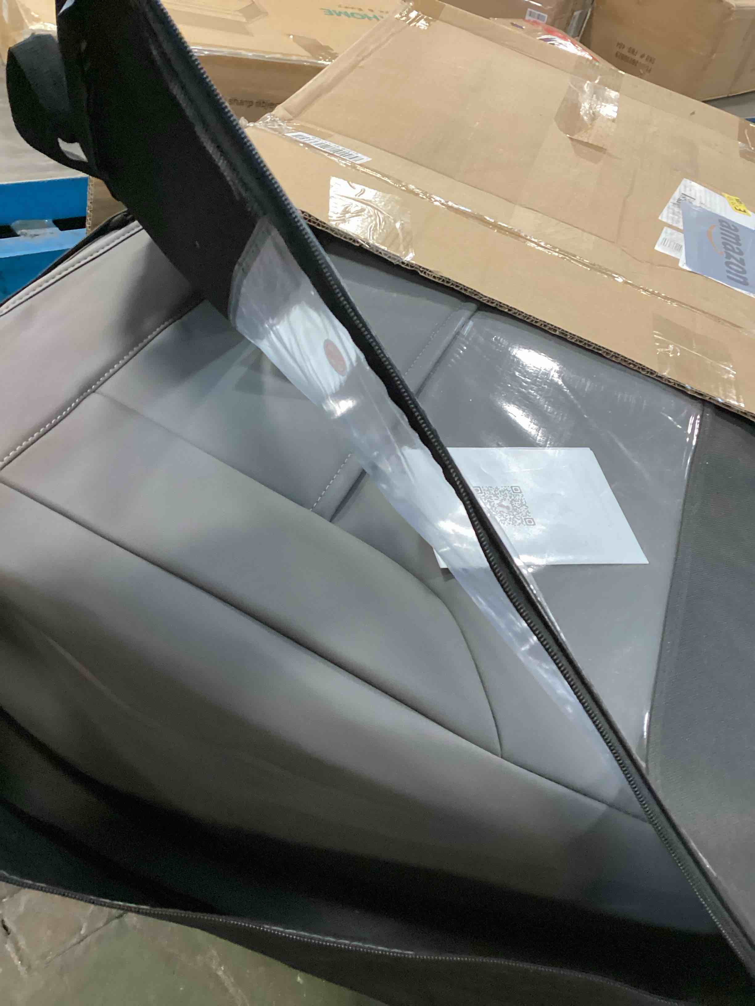 Coverado Universal Seat Covers Front, 2-Pack Universal Seat Covers for Cars, Waterproof Nappa Leather Car Seat Covers with Head Pillow, Auto Protectors Fit for Most Sedans SUV Pick-up Truck-Gray