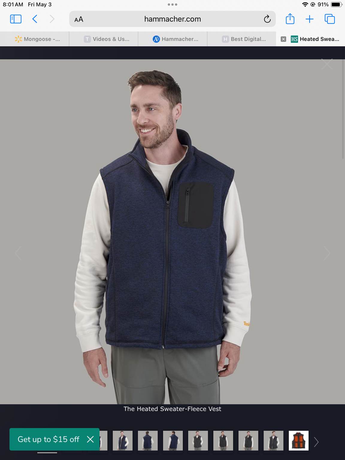 The Heated Sweater-Fleece Vest (Men's)