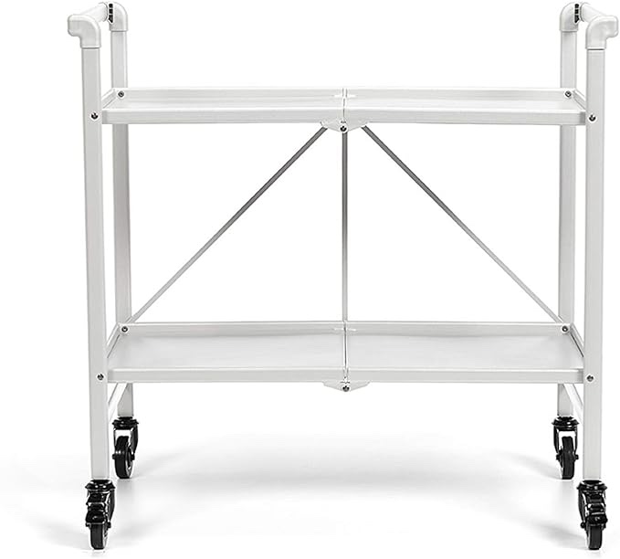 Cosco Indoor/Outdoor Serving Cart, Folding, White
