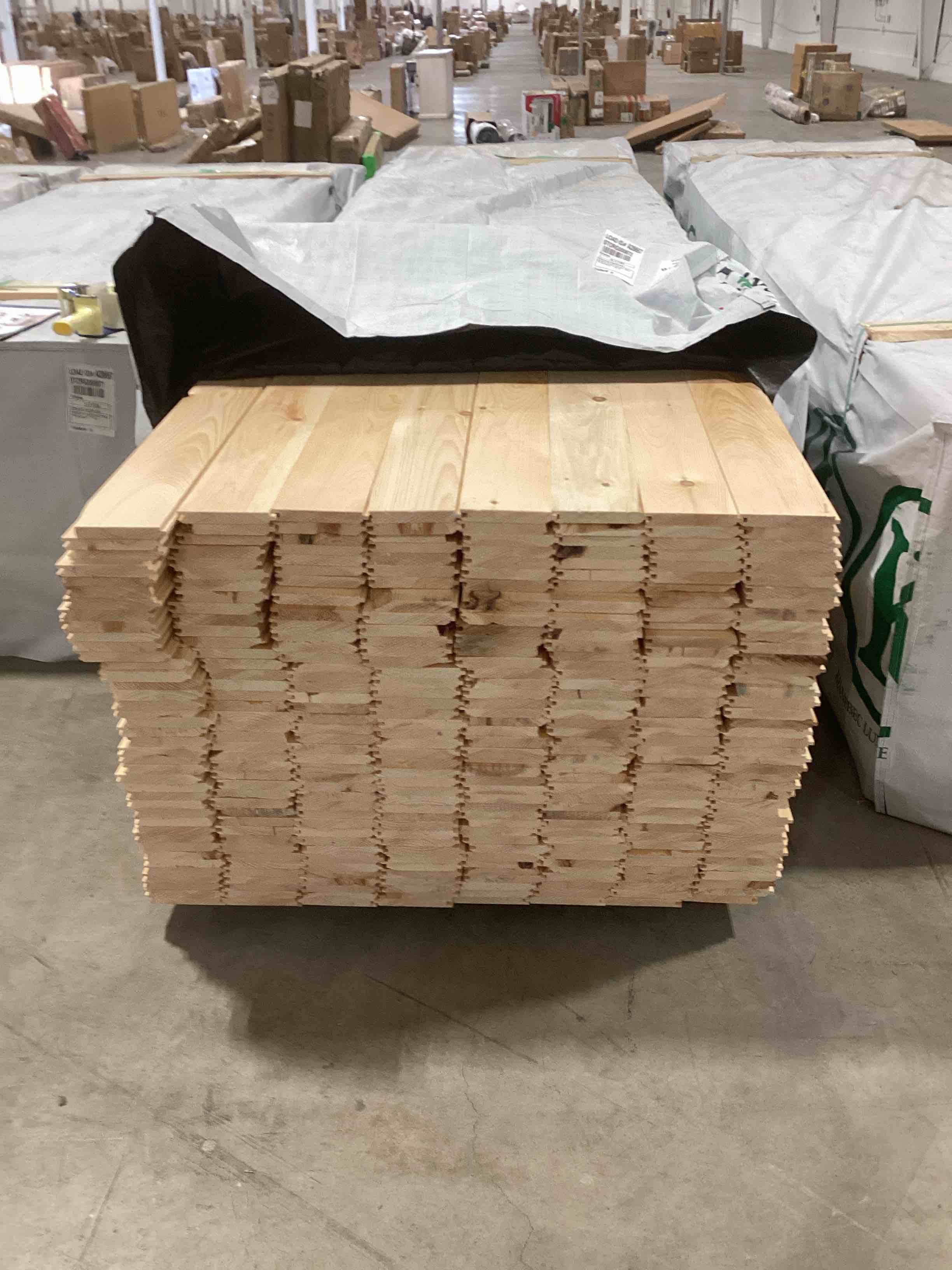 Eastern White Pine 1” x 6” x 16’ Tongue and Groove Wall Paneling EWP/WP4 Pattern Outs Industrial