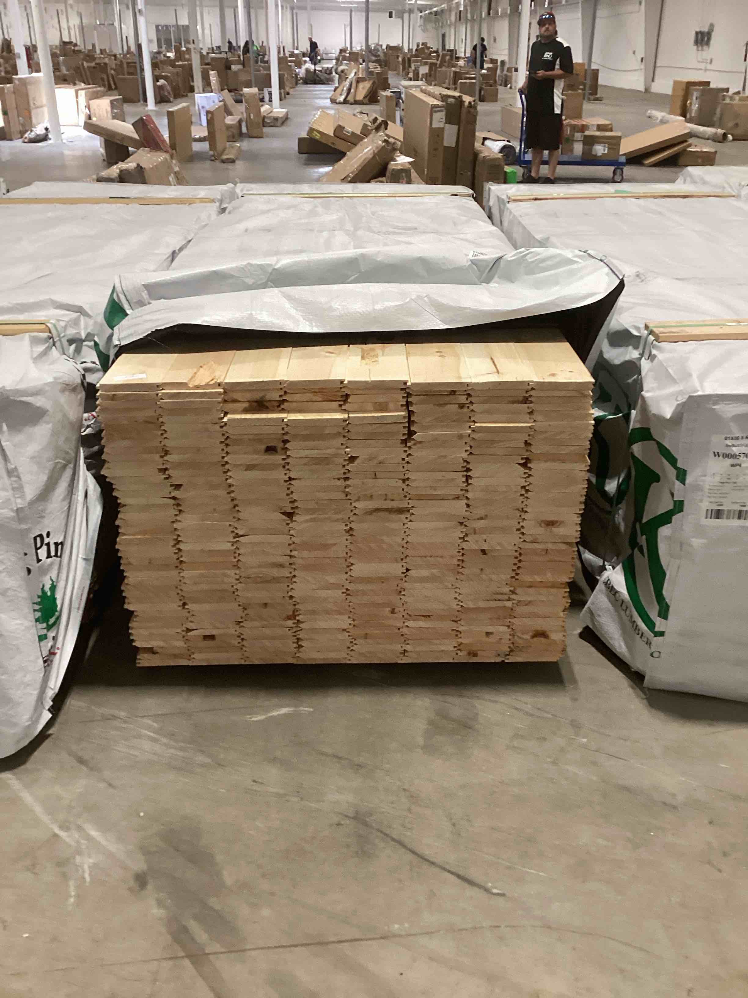 Eastern White Pine 1” x 6” x 10’ Tongue and Groove Wall Paneling EWP/WP4 Pattern Outs Industrial