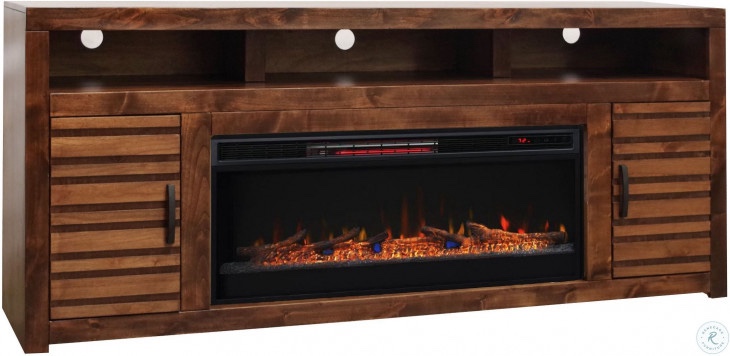 Sausalito Whiskey 78" Fireplace TV Console