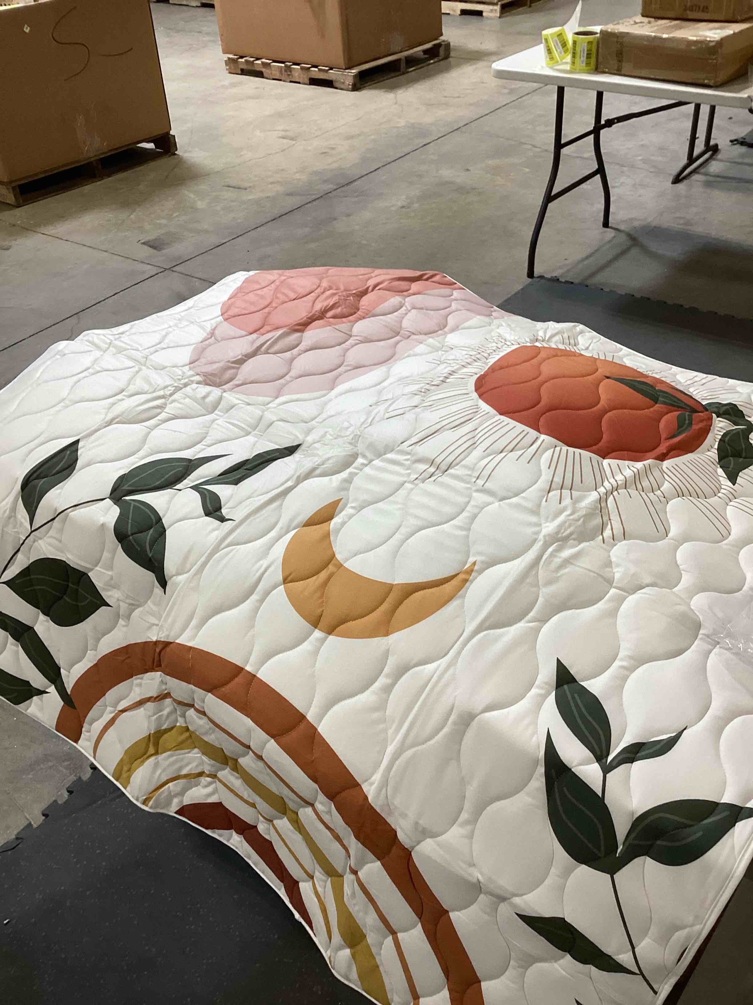 Boho Rainbow 50x50 Play Mat for Playpen, Washable Portable Baby Floor Playmat, Non Slip Foldabe Infant Crawling Mats, Tummy Time Mat Pad for Toddlers Baby Play Pen Mats for Home Or Travel