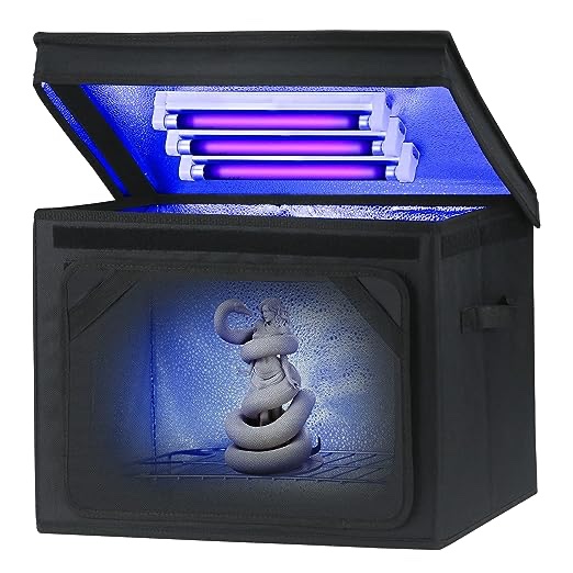 COOSPIDER UV Resin Curing Light Lamp for 3D Printer Large Size Cure Light Box for Machine 3D Printer Led Light 365nm Solidify Photosensitive Resin