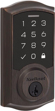 Kwikset 9270TRL-11PS Traditional SmartCode Touchpad Electronic Deadbolt SmartKey Venetian Bronze Finish