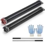 Garage Door Torsion Springs 2'' (Pair) with Non-Slip Winding Bars, Coated Torsion Springs with a Minimum of 10,000 Cycles (0.250X2''X30'')