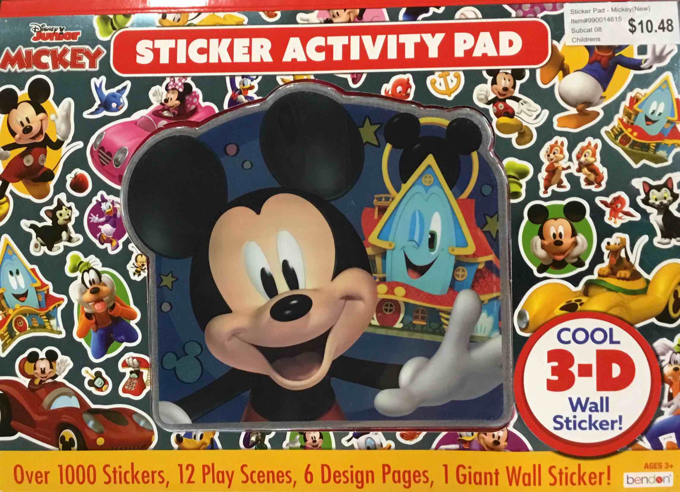 Bendon Disney Junior Mickey Mouse Clubhouse Sticker Activity Pad, 32 Pages