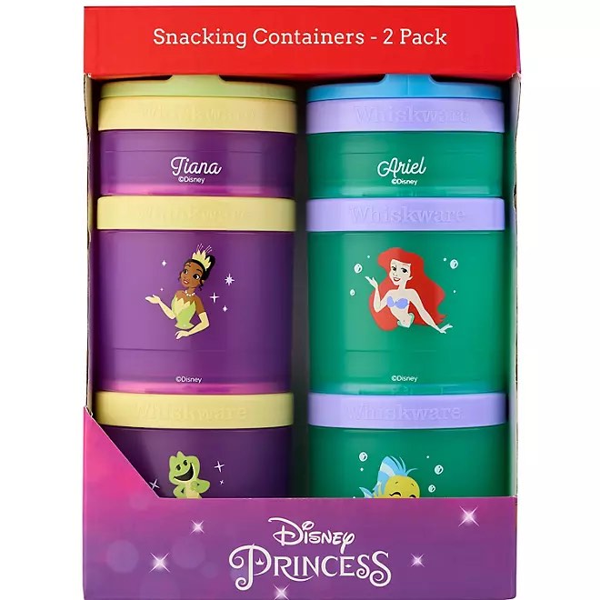 Whiskware Disney Combo Snack Pack Lunch Set (Tiana & Ariel)