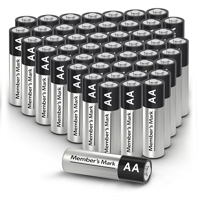 Member's Mark Alkaline AA Batteries, 33/48 Pack