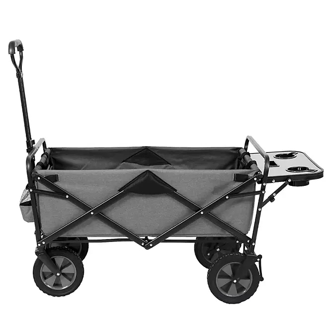Mac Sports Folding Wagon with Table, Gray