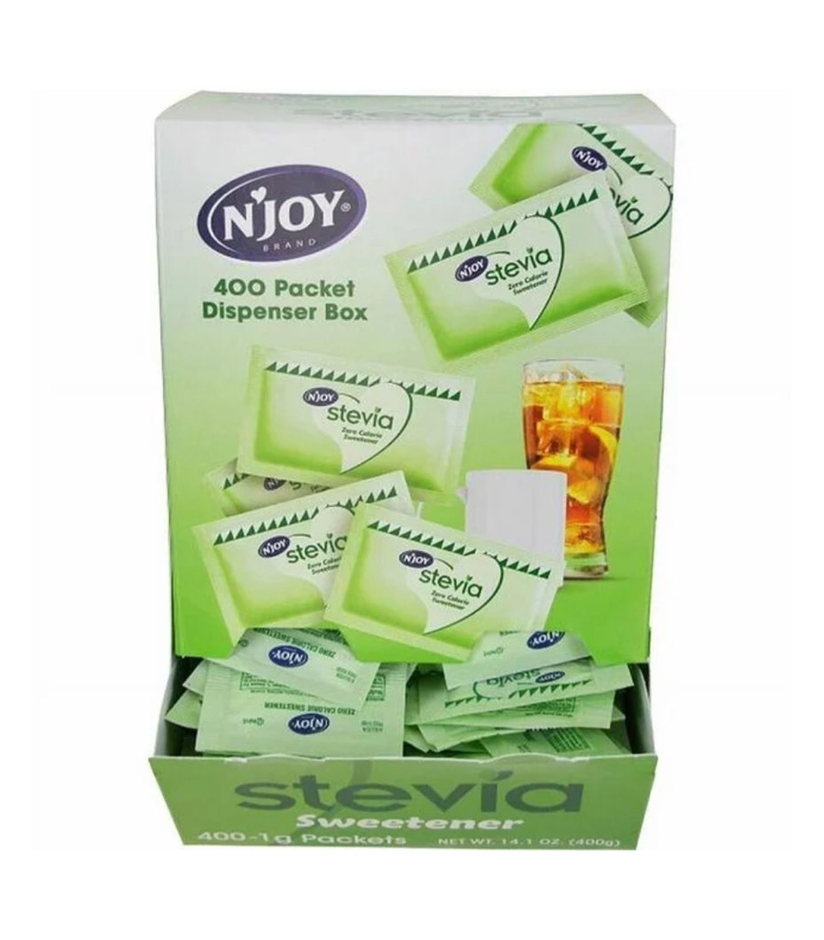 Sugar Foods SUG83221 Stevia Sugar Substitute, Green - 400 Count 