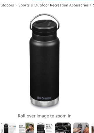 Klean Kanteen TKWide 32oz (w/Twist Cap) - Black