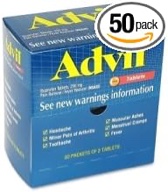 Advil Ibuprofen Tablet Packets - 50 pks. of 2 ct.