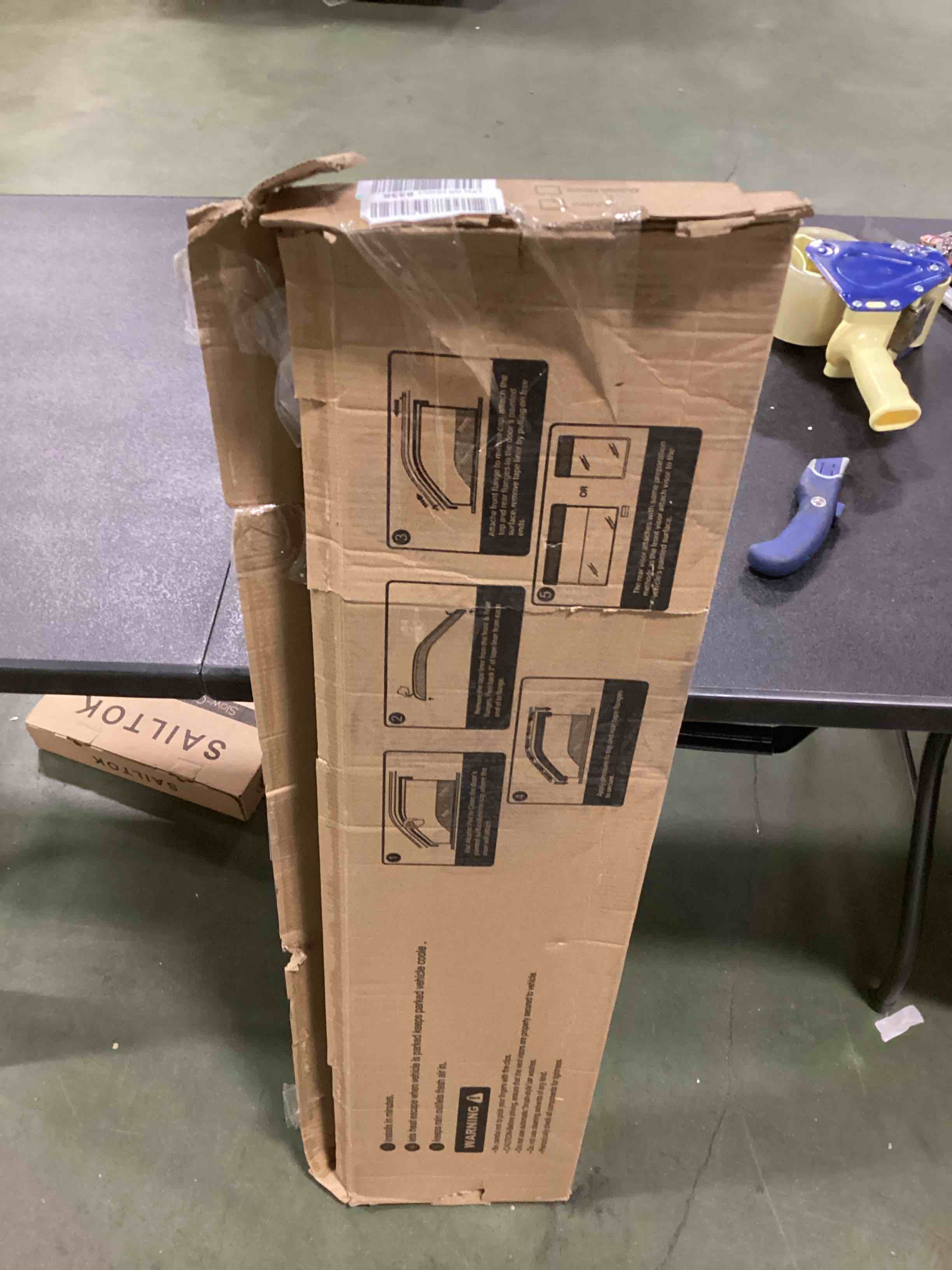 ACLONG Rain Guards for Ford F150 Super Crew 2015-2023, Tape on Side Windows Wind Deflectors Vent Visors for Ford F250, F350, F450, F550 2017-2022, Side Window Deflector for Trucks Smoke Color-4 PCS Fit for Ford F150 2015-2023 (Tape-on)