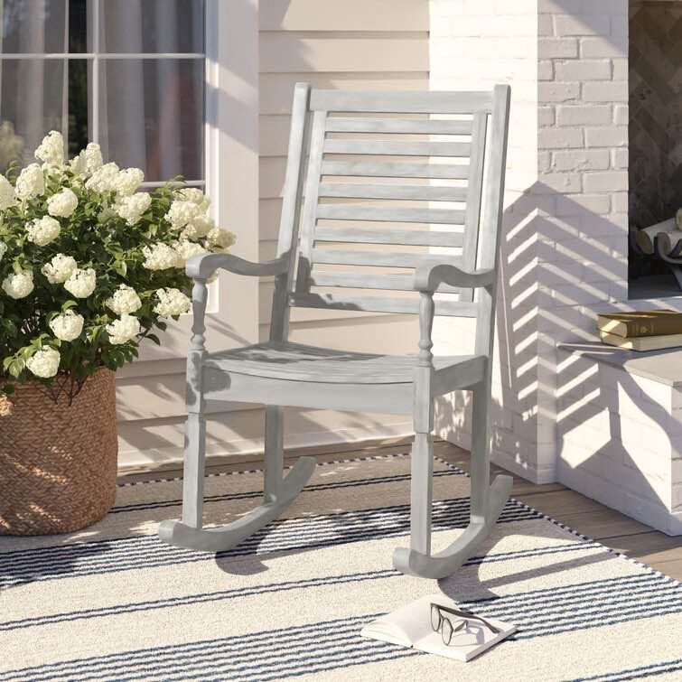 Outdoor Raiah Rocking Solid Wood Chair