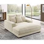 Oversized chaise lounge cream.#WF309778AAC