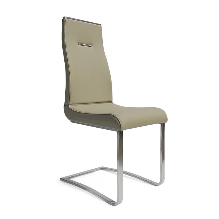 Mcclain Tufted Polyurethane Upholstered Side Chair grey