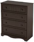 Savannah 4 Drawer Chest brown 