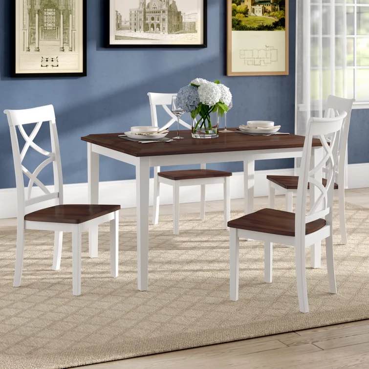 Kamari 4 - Person Solid Wood Dining Set