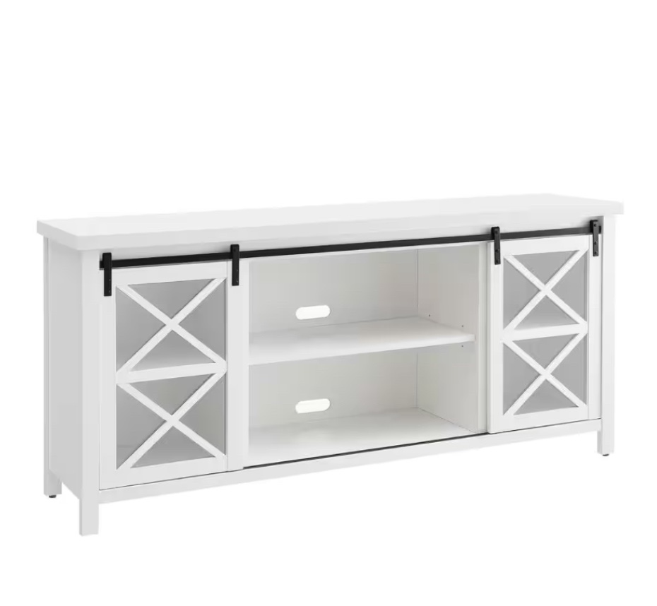 Clementine 68 in. White TV Stand Fits TV's up to 80 in.