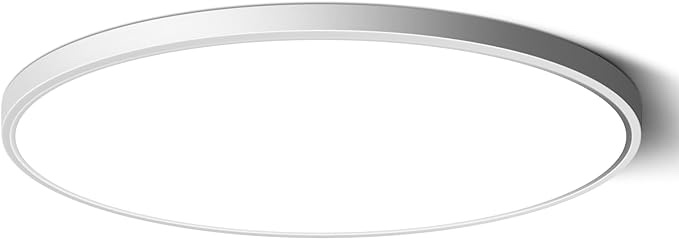 15.7inch 32W LED Flush Mount Ceiling Light, 5000K LED Ceiling Light, Round Flat Panel Light, 3800LM Super Bright LED Ceiling Light for Bedroom, Living Room, Dining Room