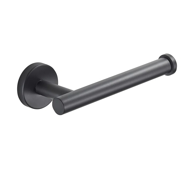 Black Wall Mount Toilet Paper Holder (Part number: WW0221B)