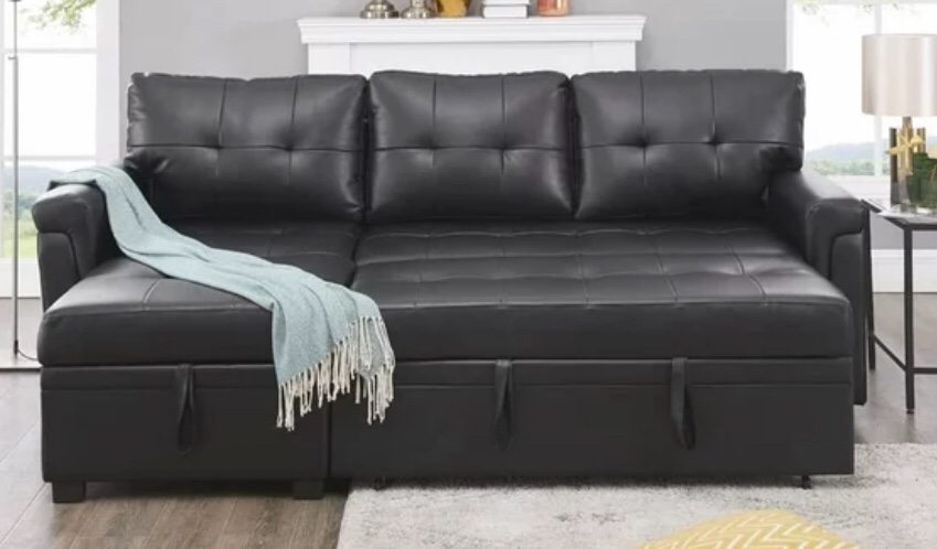 incomplete NAOMI PERRY MODERN SOFA BLACK