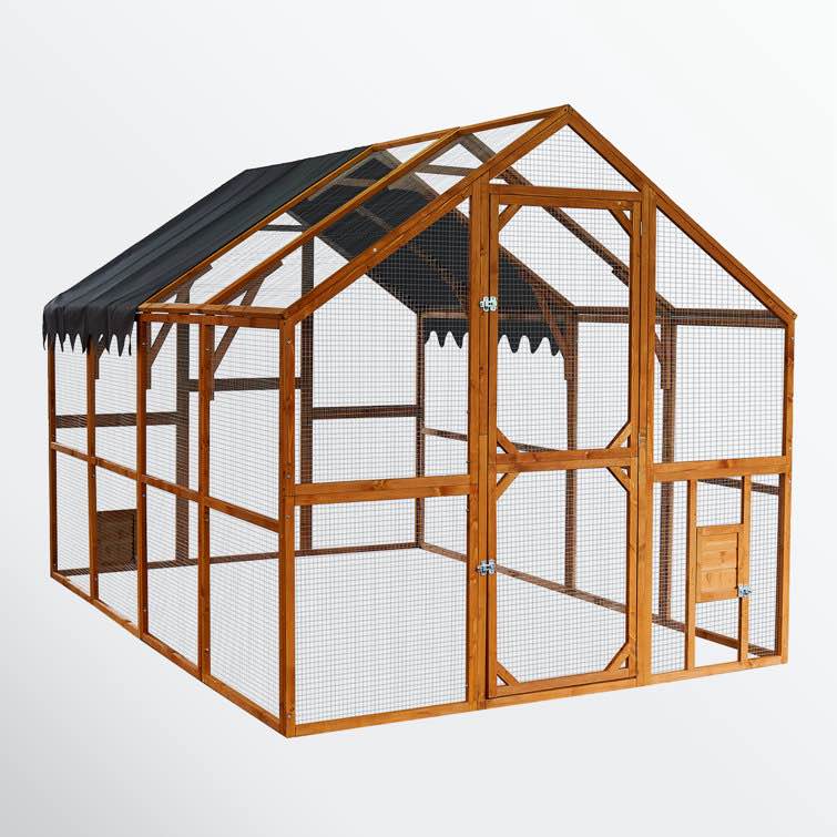 Evalyn 56.54 Square Feet Walk In Chicken Run For Up To 7 Chickens