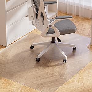 Yecaye Desk Chair Mat for Hardwood Floor, 48"?ù36" Office Chair Mat, PVC Computer Chair Mat, Floor Protector for Rolling Chair, Only for Hard Floor