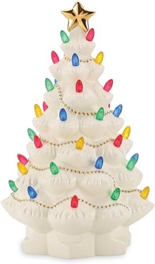 Lenox 867360 Treasured Traditions Ivory Lighted Tree Figurine Tree, Ivory